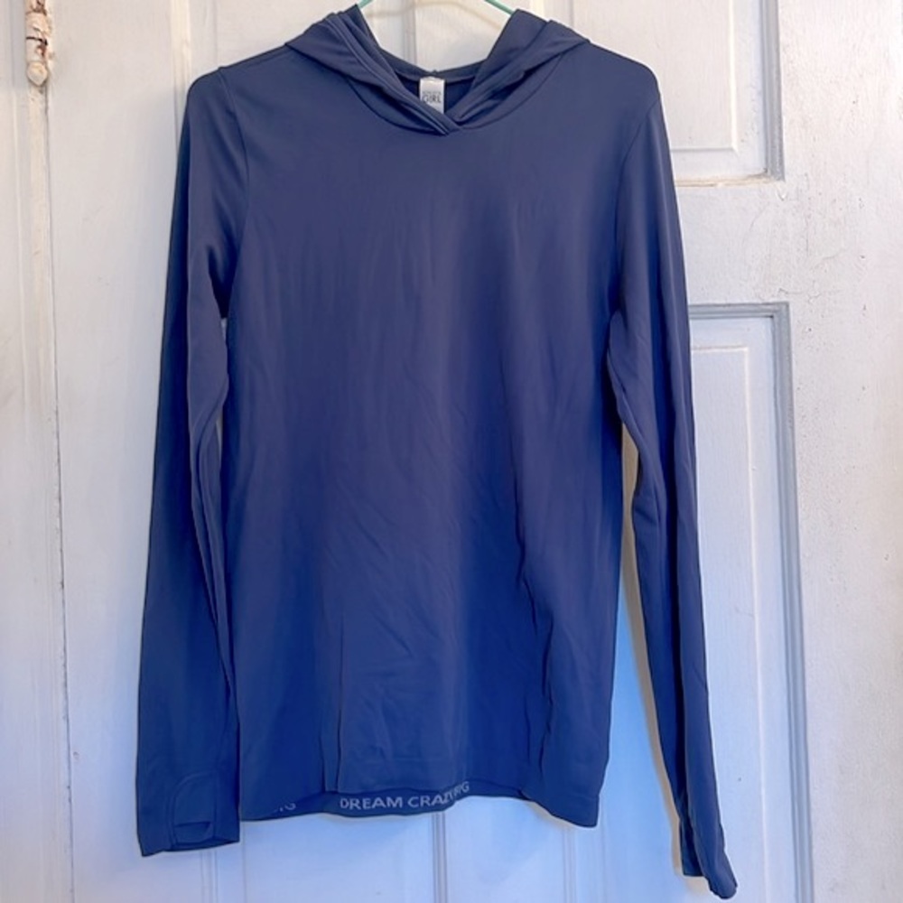Athleta Girl navy active hoodie pullover in size X-Large 14
